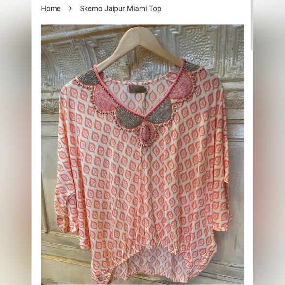 Skemo Beaded Jaipur Miami Top - Picture 1 of 1